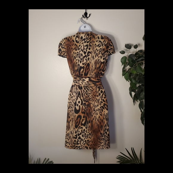 SAKS FIFTH AVENUE ANIMAL PRINT DRESS SZ. 8 - Picture 2 of 7